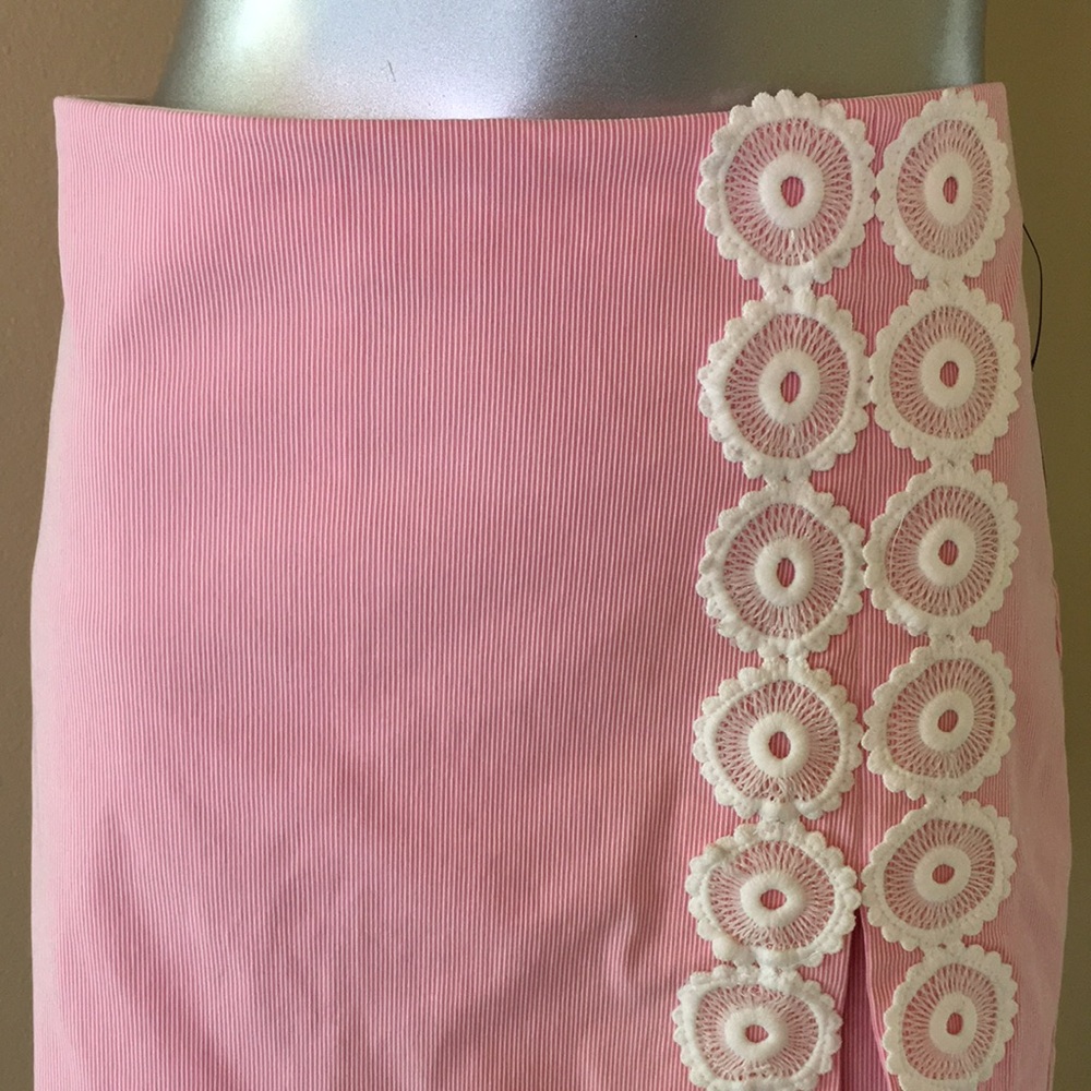 CROWN & IVY | Hello Spring Pink Rage / White Stripe Skort - Picture 3 of 11
